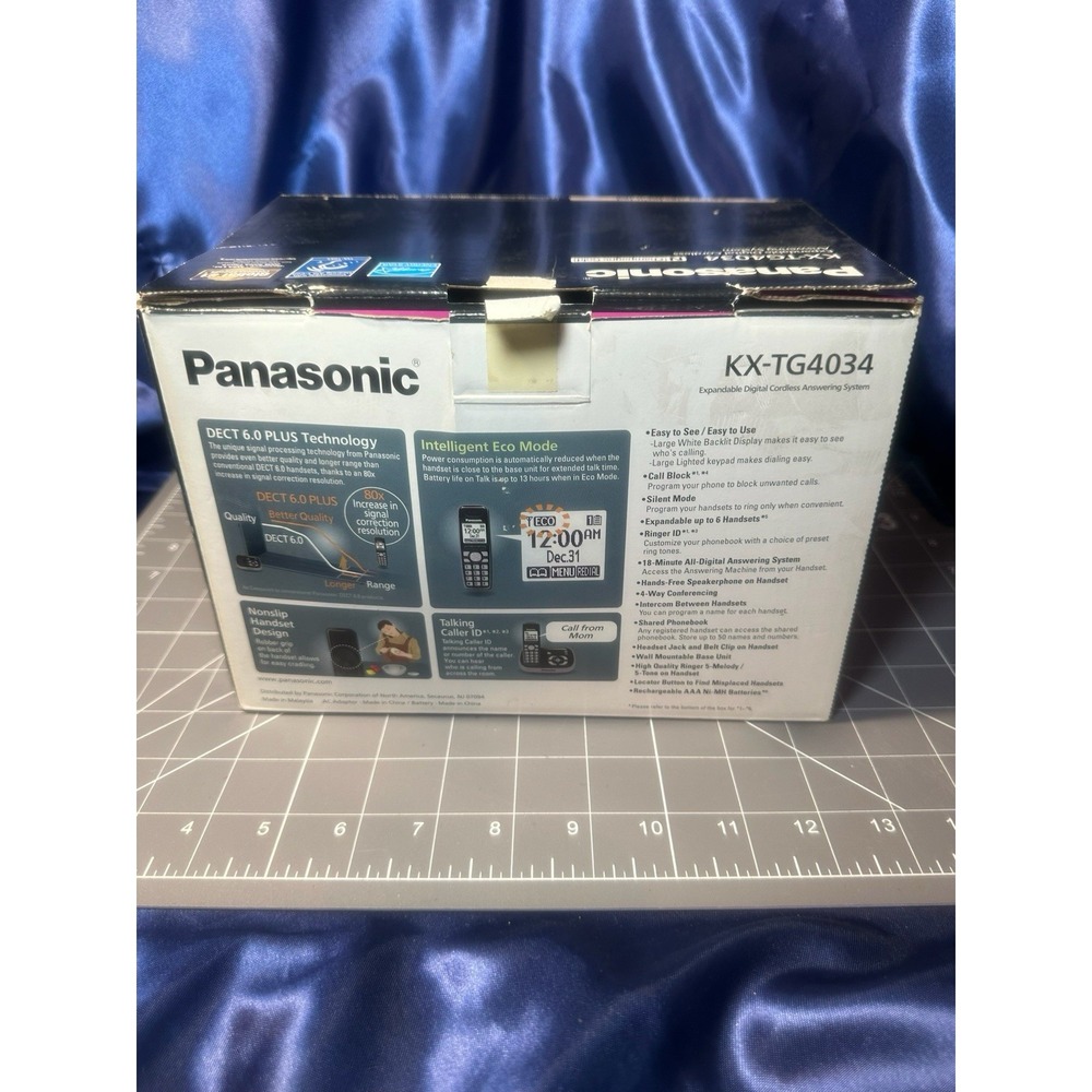 Panasonic 6.0 Plus Expandable Digital Cordless Answering System KX-TG4034 4pk - Picture 5 of 9